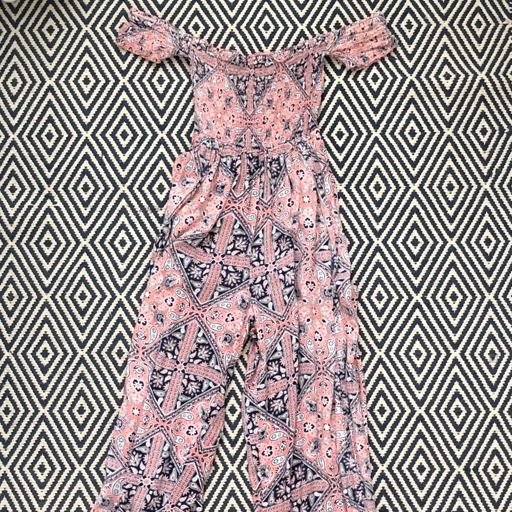 off-the-shoulder jumpsuit
